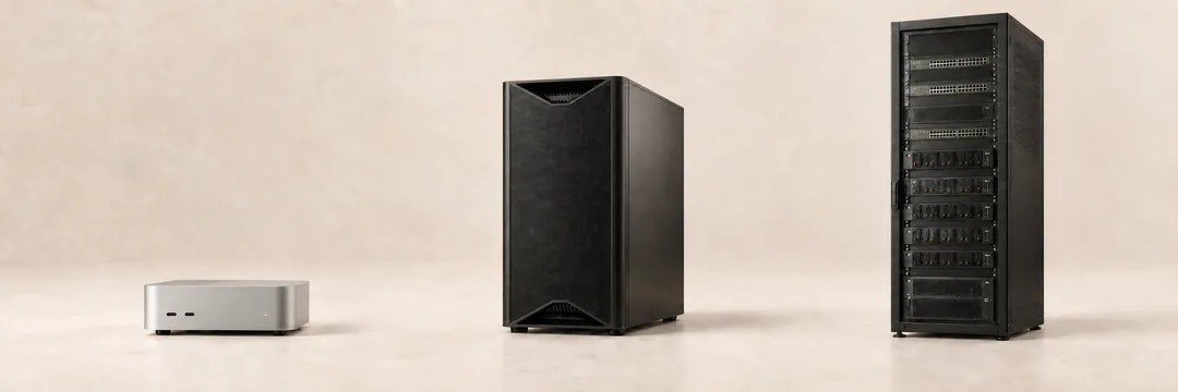 A small silver mini PC with two front ports.
